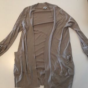 Tan shawl cardigan from Splendid